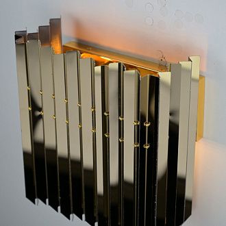 Бра Grace Lightning Facet Wall Lamp *27*29 см, 1*E27*60W, ImperiumLoft 44.290, Золотистый