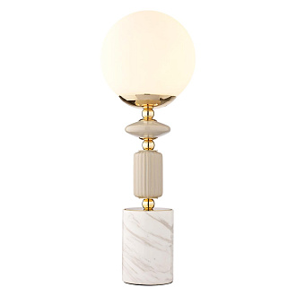 Настольная лампа 18*18*45 см, 1*E14 Lumion Vivien 6580/1T французское золото, серый