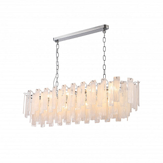 Люстра подвесная 90*30*50/80 см, 10*E14 40W Хром Stilfort Glowice 2157/09/10PL