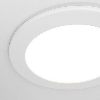 Светильник, 17 см, 12W, 2800-6000К, белый, Maytoni Stockton DL016-6-L12W, встраиваемый светодиодный