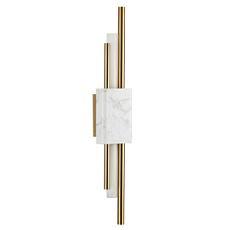 Светодиодный светильник 60 см, 10W, 3000K, Odeon Light MARMI 4359/10WL, золото-белый мрамор