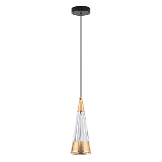 Подвесной светильник 8*8*140 см, LED 12W, 4000K, Золото LED4U L7121-1 GD