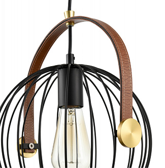 Подвесной светильник  25*153 см, 1*E27 черный, золото Vele Luce Pasquale VL6252P01