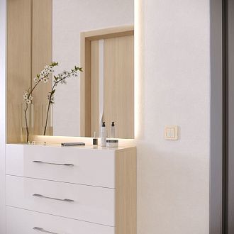W0012611 Рамка на 1 пост Platinum, шампань Werkel, 4690389184437