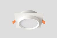 Светильник встраиваемый 11 см, Crystal Lux CLT 088C WH GX53, белый