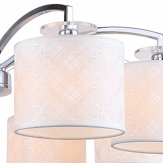 Потолочная люстра F-Promo Modum 2199-8U, диаметр 75 см, хром-белый