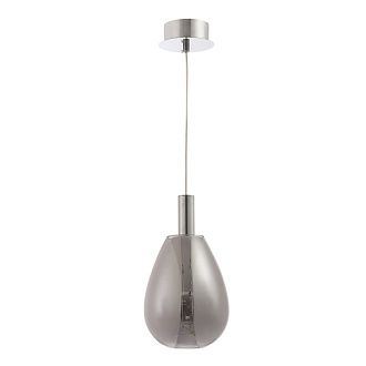 Светильник 15 см, 4W, 4000K, Crystal Lux GAUDI SP4W LED SMOKE, хром-дымчатый