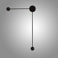 Бра DOTS C Black Right 70*40*70 см, 1*LED*3W, ImperiumLoft DOTS-SLIM01, Чёрный