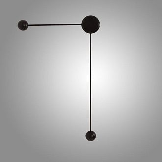 Бра DOTS C Black Right 70*40*70 см, 1*LED*3W, ImperiumLoft DOTS-SLIM01, Чёрный