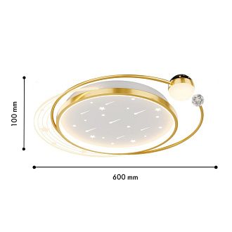 Светильник 50*60*10- см, *LED*68W, F-Promo Cruise 4743-5C, золотой