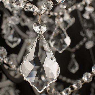 Торшер 175 см, Loft IT Vaille Crystal 10450F, графит