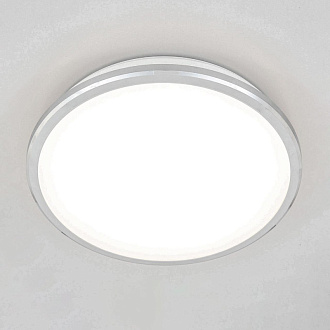 Светильник для ванной, диаметр 28 см, 16W, 4000К CL702161N Citilux ЛУНА, IP54, LED 16W, Хром