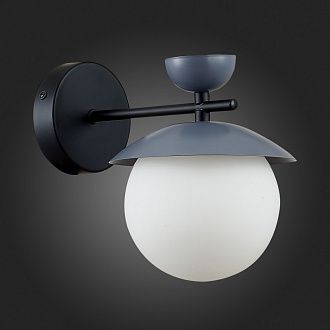 Бра 16 см,  EVOLUCE GENOVA SLE220201-01 Черный, Серый