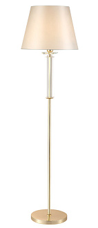 Торшер 38 см, Crystal Lux NICOLAS PT1 GOLD/WHITE золото/прозрачный