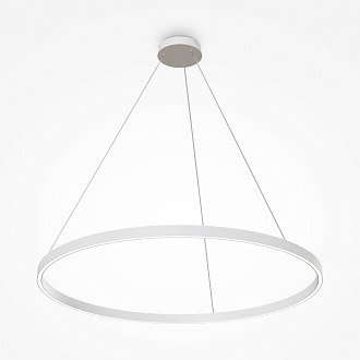 Подвесной светильник 100*127,5 см, LED, 59W, 3000К-4000К, Maytoni Rim MOD058PL-L54WK белый