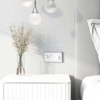 W1179541/ Накладка для розетки USB (белый акрил) Werkel 4690389197383