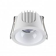 Встраиваемый светильник 9 см, 10W, 4000K, NovoTech SPOT KNOF 358690, белый, вр 7,5 см