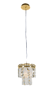 Люстра Ø200 x H250(1250), мм, 1*40W, GOLD+CLEAR (Золото + Прозрачный Хрусталь) NewRgy 2894E/1 GOLD+CLEAR