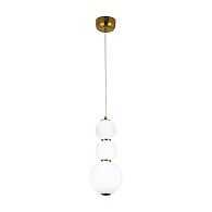 Подвес 15*15*200 см, 3*LED*24W, 4000K Gerhort G51204/3AB WT, Античная бронза