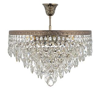 Люстра потолочная *46*25 см, 6*E27*60W, Arti Lampadari Castellana Nickel Castellana E 1.3.46.602 N, Матовый никель