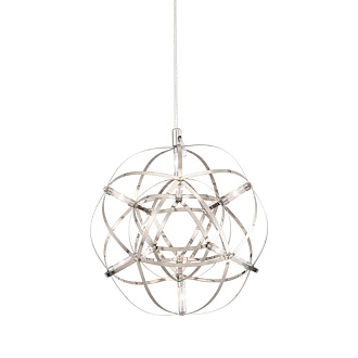 Подвесной светодиодный светильник 25 см Freya Amber FR5099PL-L6CH, 8W LED, 3000K, хром