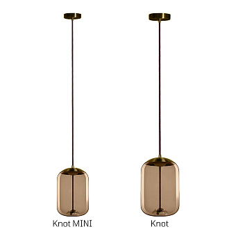 Подвесной светильник 12*22 см, 1*LED*5W LOFT IT Knot 8135-C mini латунь