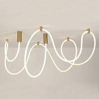 Люстра потолочная 840* см, LED 118W 4000K Lussole LSP-7215 матовое золото