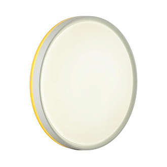 Cветильник 40 см, LED 1*48W, 4000 К, Sonex Kezo Yellow 7709/DL, белый/желтый