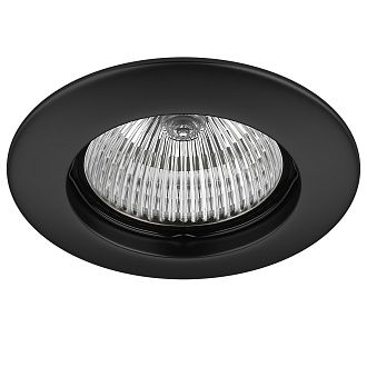 Светильник встраиваемый 7,7 см, 1*Gu5.3; GU10; GZ10*7W, Черный Lightstar Teso fix 011077