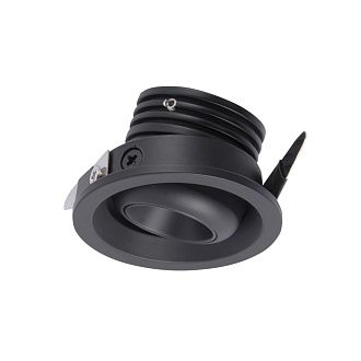 Светильник встраиваемый 5*3 см, вр 4,2 см, *LED*3W, 2700K, Mantra Neptuno MAN7828, черный