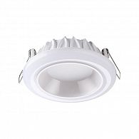 Встраиваемый светильник 12 см, 12W, 4000К, Novotech Joia 358279, белый, вр 11 см