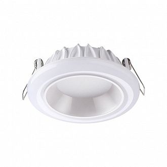 Встраиваемый светильник 12 см, 12W, 4000К, Novotech Joia 358279, белый, вр 11 см