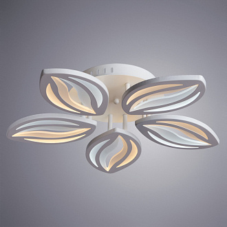 Потолочная светодиодная люстра Arte Lamp Daisy A1098PL-5WH белый, диаметр 59 см