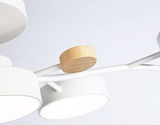 Подвесной светодиодный светильник с пультом 83*40*16- см, **W, 3000-6400K, Ambrella Light Comfort FL4834, белый