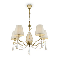 Подвесная люстра Freya Madeline FR2019PL-05BS, диаметр 70 см, бронза