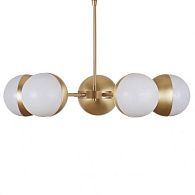 Подвесной светильник Copper Light Chandelier 5 60*60*15 см, 5*G9*40W, ImperiumLoft 40.1494, Латунь