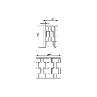 Бра 16*26*23 см, 2*E14 шампань Vele Luce Polifonia VL3124W02