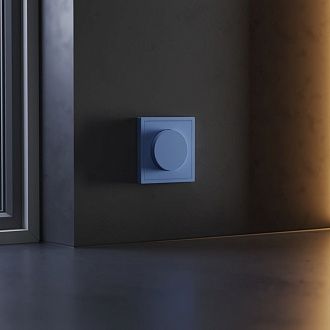 Накладка для светорегулятора поворотно-нажимного, S70, деним Voltum VLS002015