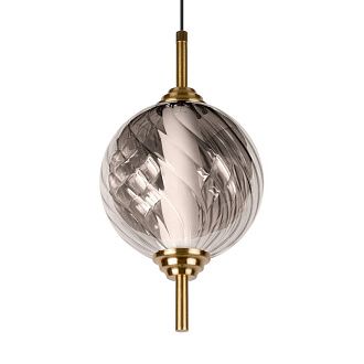 Подвесной светильник *15*-27,5 см, 1*LED*30W, 4000K, LOFT IT Helix 10421/B Smoke, бронзовый