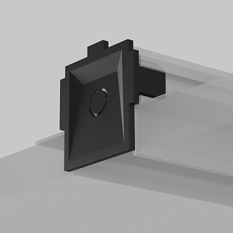Заглушка 3,3*3,3*1,2 см, Maytoni Technical Accessories for tracks Radity TRA084EC-12B черный
