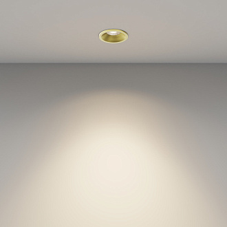 Светильник 4 см, 7W, 3000K, Maytoni Mini DL059-7W3K-BS, латунь, вр 3,5 см