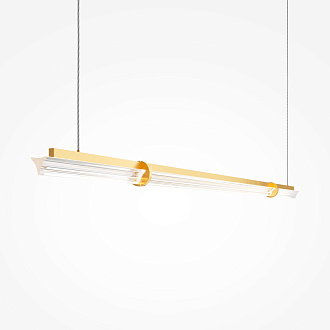 Линейный светильник 120*18*310 см, LED, 20W, 3000К, Maytoni Plume MOD340PL-L20BS3K латунный