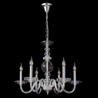 Светильник 65 см, Crystal Lux ARABESQUE SP6 CHROME, хром