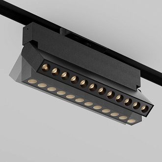 Трековый светильник  TR224-1-12WCCT-M-B 21,9*3,2*-10,7 см, *LED*12W, K, Maytoni technical UNITY TR224-1-12WCCT-M-B, Черный