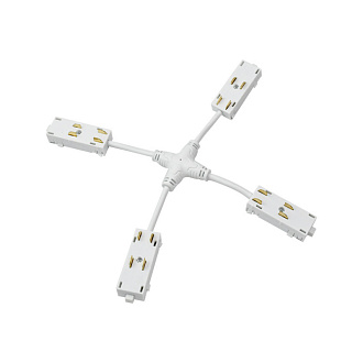 Коннектор Denkirs TR2116-WH белый