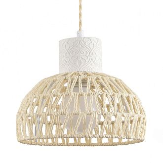 Светильник 24 см, Lumion 8368/1A, белый-джут