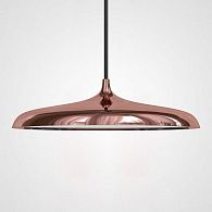 Подвесной светильник Nordlux Artist Pendant D25 Copper 25*25*6 см, 1*LED*12W, 3000, 4000, 5000K, ImperiumLoft PLATE01, Чёрный