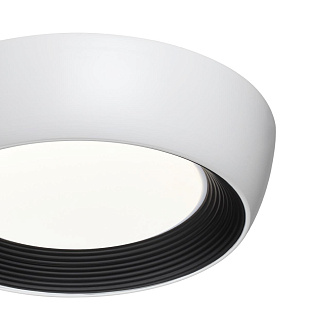 Потолочный светильник *50*12 см, LED 1*54W, 3000-4000-6500 К, Sonex Cronus 7715/54L, белый/черный