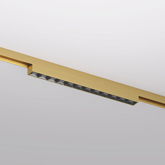 Светильник на шине 23,1*1,9*2,7 см, 10W, 3000К, Denkirs SHINE GRILL DK5771-SB латунный