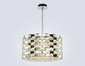 Подвесная люстра с хрусталем **29-120 см, 12*E14*40W, K, Ambrella Light High Light LH41001, хром